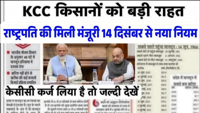 Kisan Karj Mafi List: Central government's big decision; loans of farmers who took KCC loans have been waived.